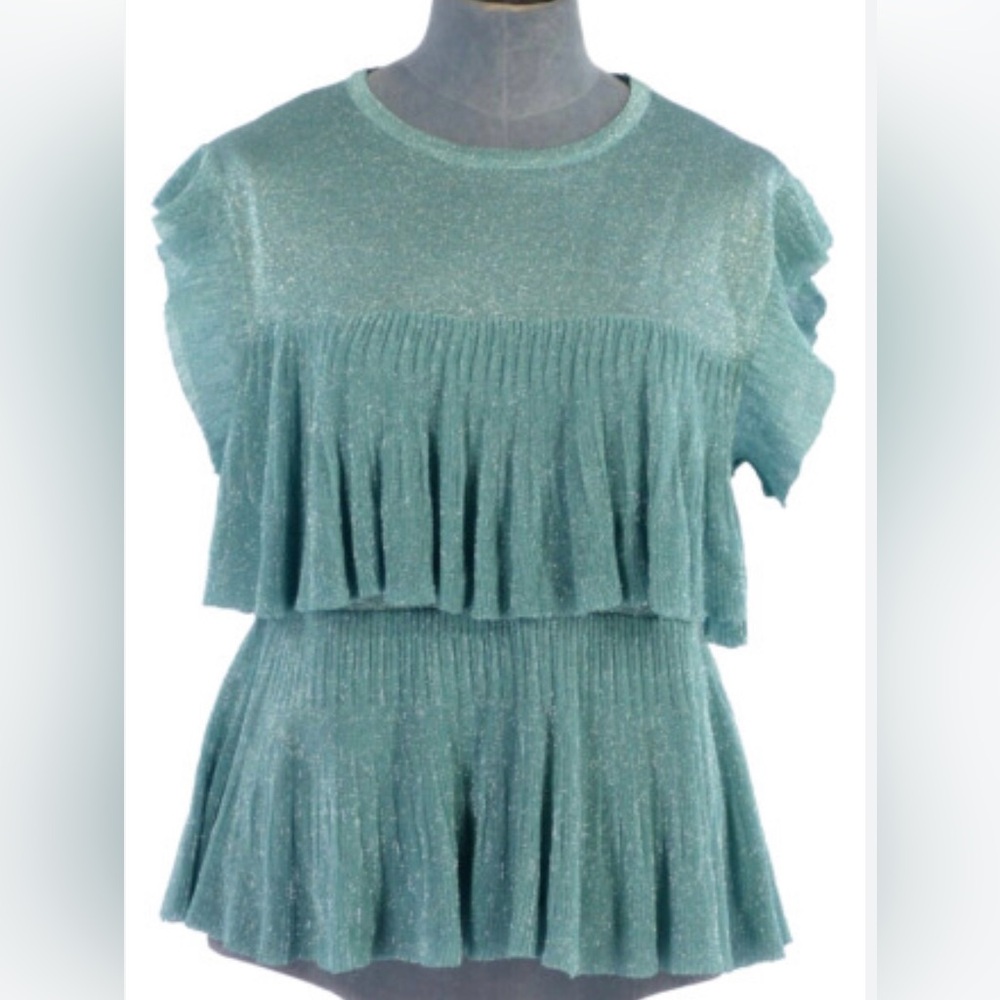 Mint green Zara blouse